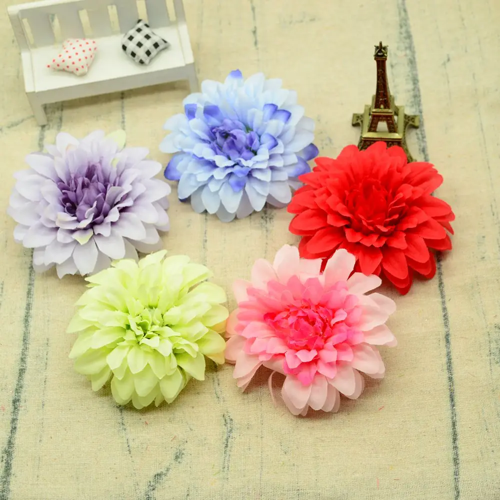 

30/50/100 Pcs 10cm Artificial flower Silk Gerbera/Christmas decoration for home wedding decoration accessory DIY gift box flower
