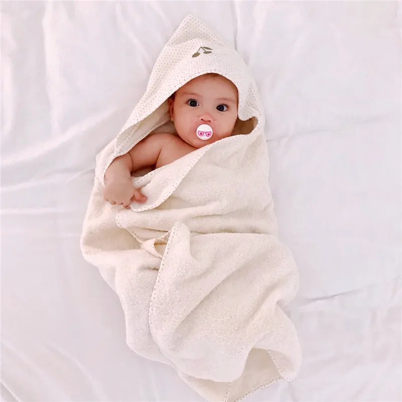 Новое белое одеяло в стиле БП для ребенка, обертывающее одеяло с рисунком вишни