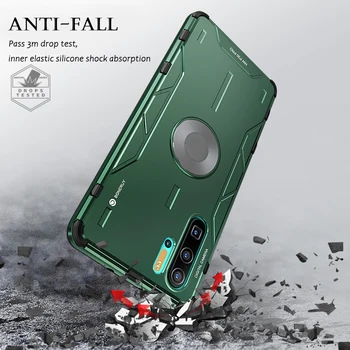 

Shockproof Armor Case For Huawei P30 Pro Case Soft Silicon Hard Metal Aluminum Cover For Huawei Mate20 30Pro Finger Ring Case