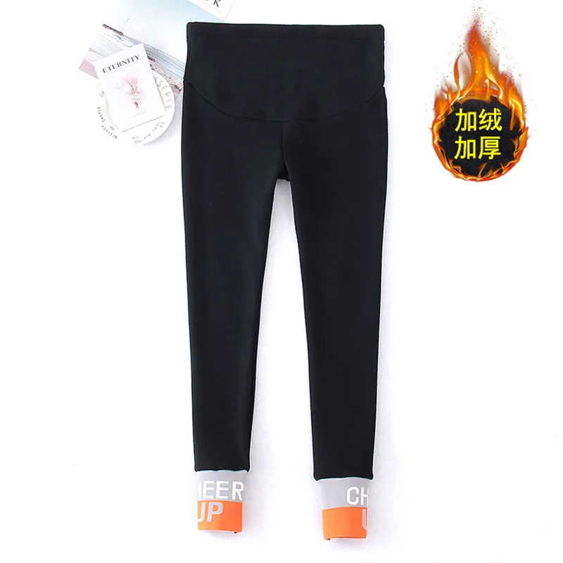Бархатные штаны для беременных женщин теплая зимняя одежда утепленные брюки