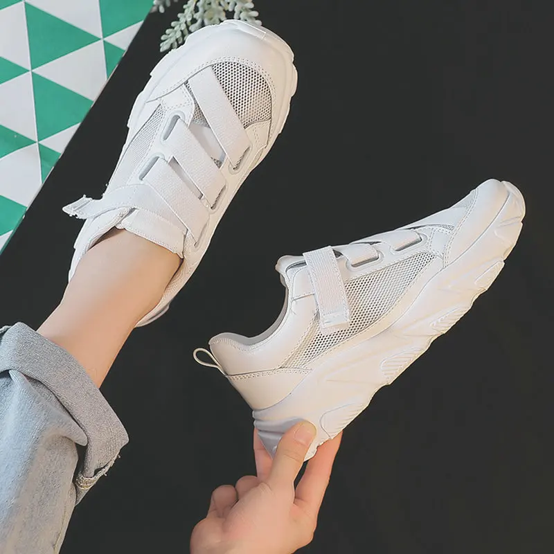 Tleni/маленькие белые туфли; женские кроссовки; модель года; сезон весна; дышащие летние спортивные туфли с сеткой; Летние ZD-139