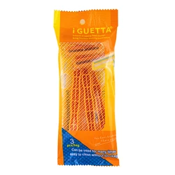 IGUETTA Yellow Shaving Face and Legs  Disposable Razor Two-Layer Blade Comfortable  Manual Razor with Slider Shaving