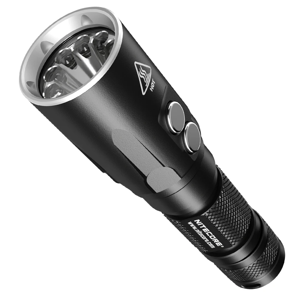 NITECORE DL20 подводный фонарик CREE XP-L HI V3 max 1000lm бросок 223 м белый красный свет 100 м Водонепроницаемый погружной Дайвинг Свет