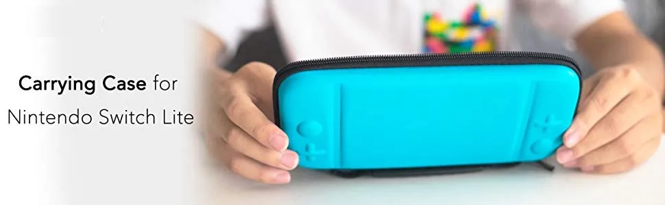 Сумка для переноски для nintendo Switch Lite с 2 слотами для хранения игровых карт и закаленной пленкой, мягкая защитная крышка из ТПУ с защитой от царапин