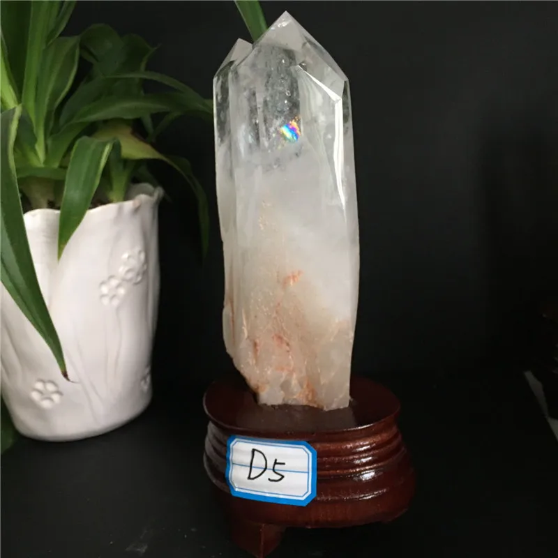 

Large natural crystal obelisk wand clear quartz crystal point healing