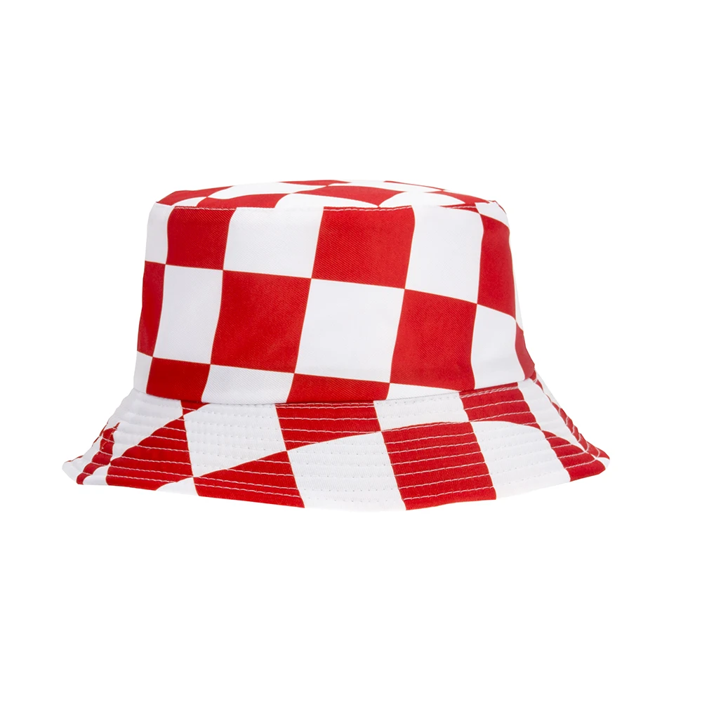 Black and white check fisherman hat ladies outdoor beach hat sun hat sun hat cold hat ladies check double-faced hat