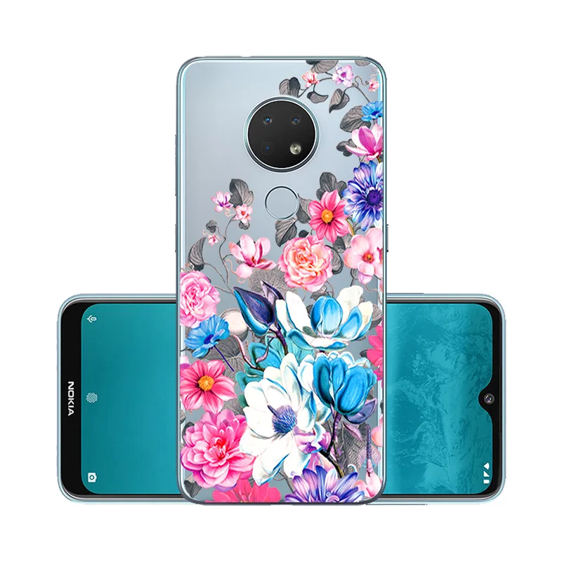 W042 Прозрачный чехол для nokia 7,2 6,2 Чехол Мягкий DIY окрашенный Прозрачный чехол для nokia 4,2 3,2 2,2 чехол бампер Coque nokia 7,2 nokia 6,2 - Цвет: W042