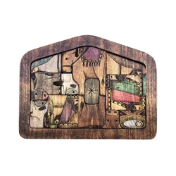 Presentes jogo de tabuleiro 20x15cm restaurante inteligência desenvolvimento para adultos crianças de madeira jesus jigsaw decoração da casa parede arte quarto