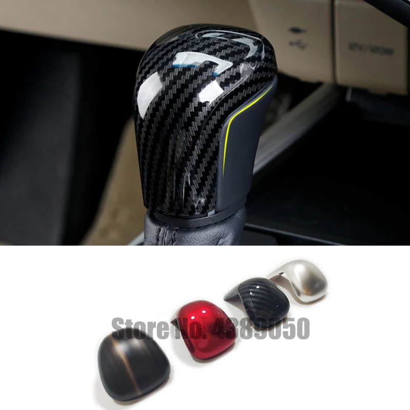 

For Toyota Corolla Cross SUV 2020 ABS Carbon fiber Car gear shift lever knob handle cover trim Sticker Car styling Accessories