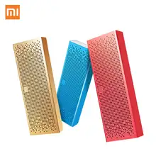 Xiaomi mi динамик с функцией Bluetooth, квадратный глобальная версия беспроводной портативный стерео динамик s Саундбар металлический AUX USB с mi c