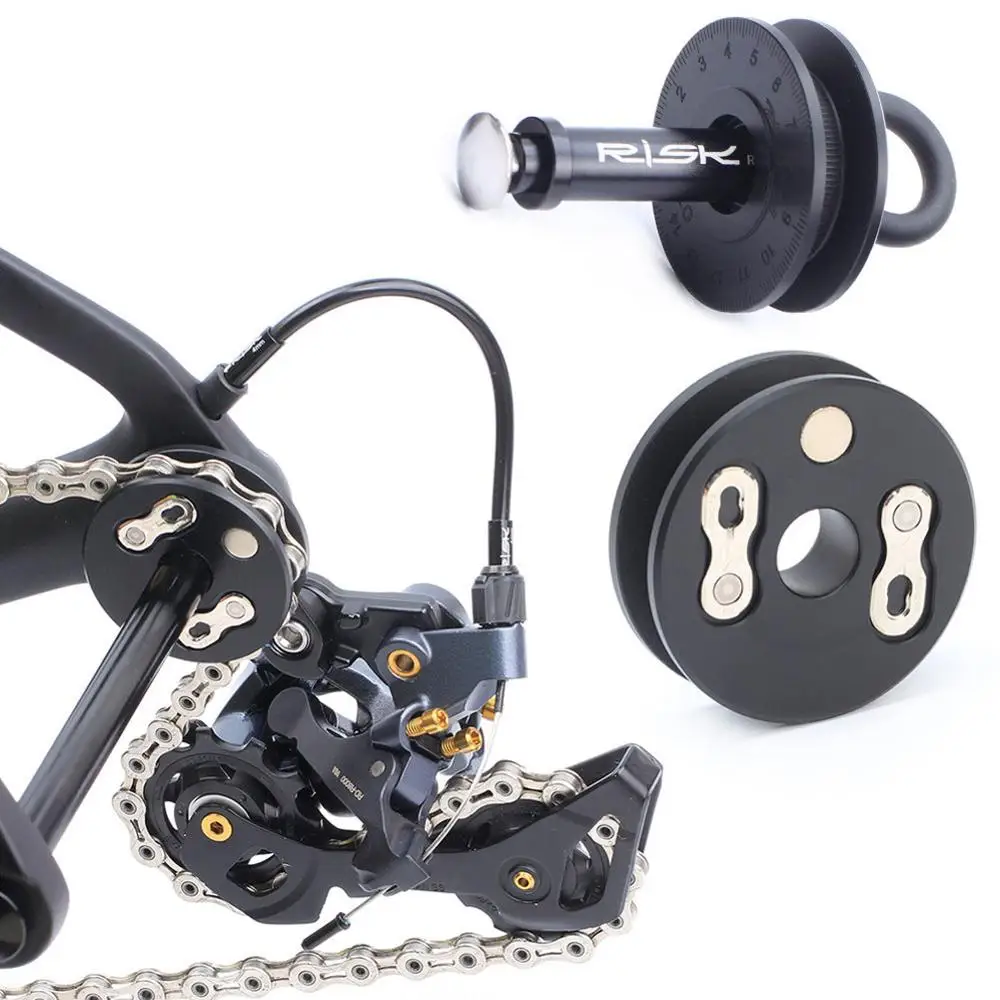 

MTB Bike Chain Clean Keeper Tool with Quick Release Lever for Barrel/12mm Bucket Shaft Frame Bicycle Chain Holder