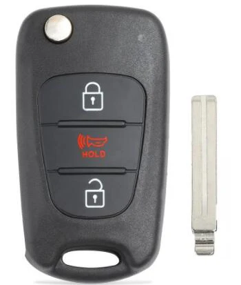 3 кнопки дистанционного ключа автомобиля оболочки для hyundai I20 I30 IX35 I35 акцент Флип складной чехол дистанционного ключа - Цвет: AVANTE
