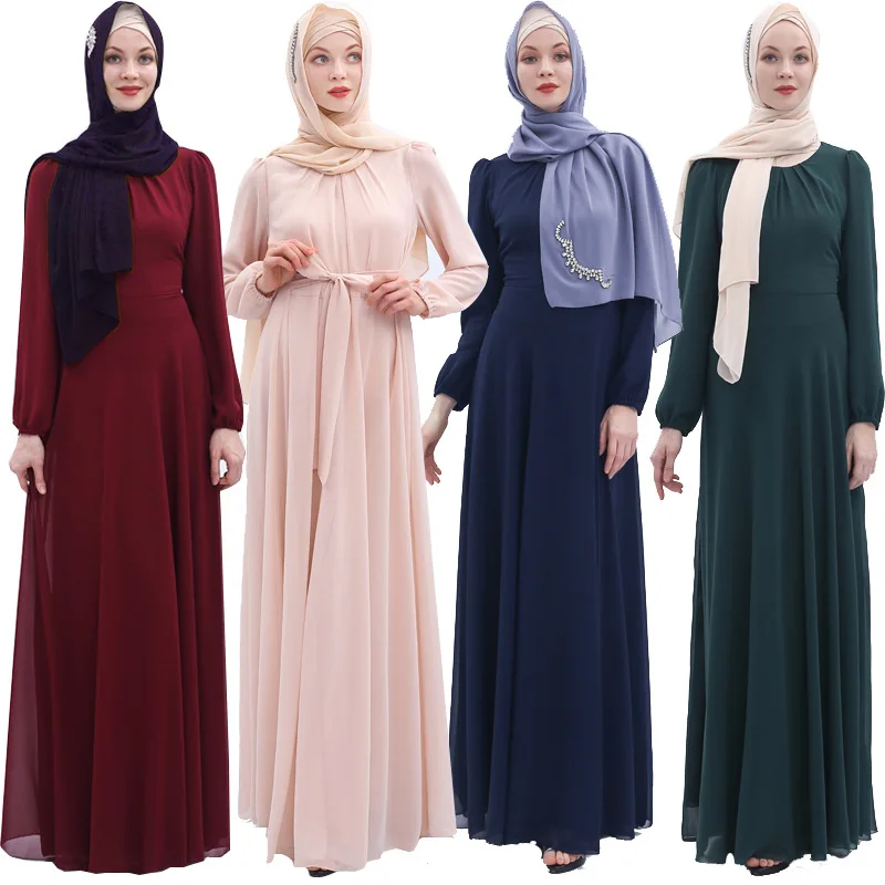 

Турецкое исламское Молитвенное платье Caftan Marocain женское платье Ближнего Востока летняя шифоновая длинная юбка мусульманская длинная юбка для отдыха
