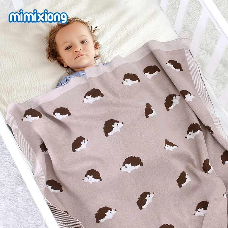 Baby Blankets Knitted Newborn Bebes Swaddle Wrap Super Soft Toddler Kids Sofa Crib Blanket 100*80 Infant Stroller Quilts Cartoon