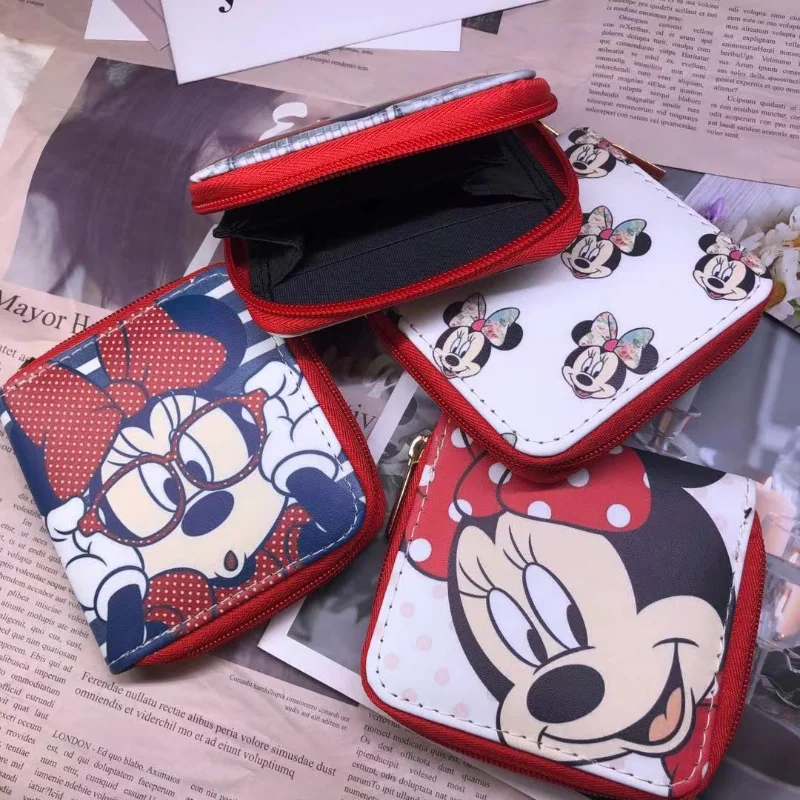 Disney2022 New Mickey Women's Wallet Cute Mini Coin Purse PU Zipper Multifunctional High Quality Luxury Fashion Women's Wallet Disney2022 New Mickey Women's Wallet Cute Mini Coin Purse PU Zipper Multifunctional High Quality Luxury Fashion Women's Wallet