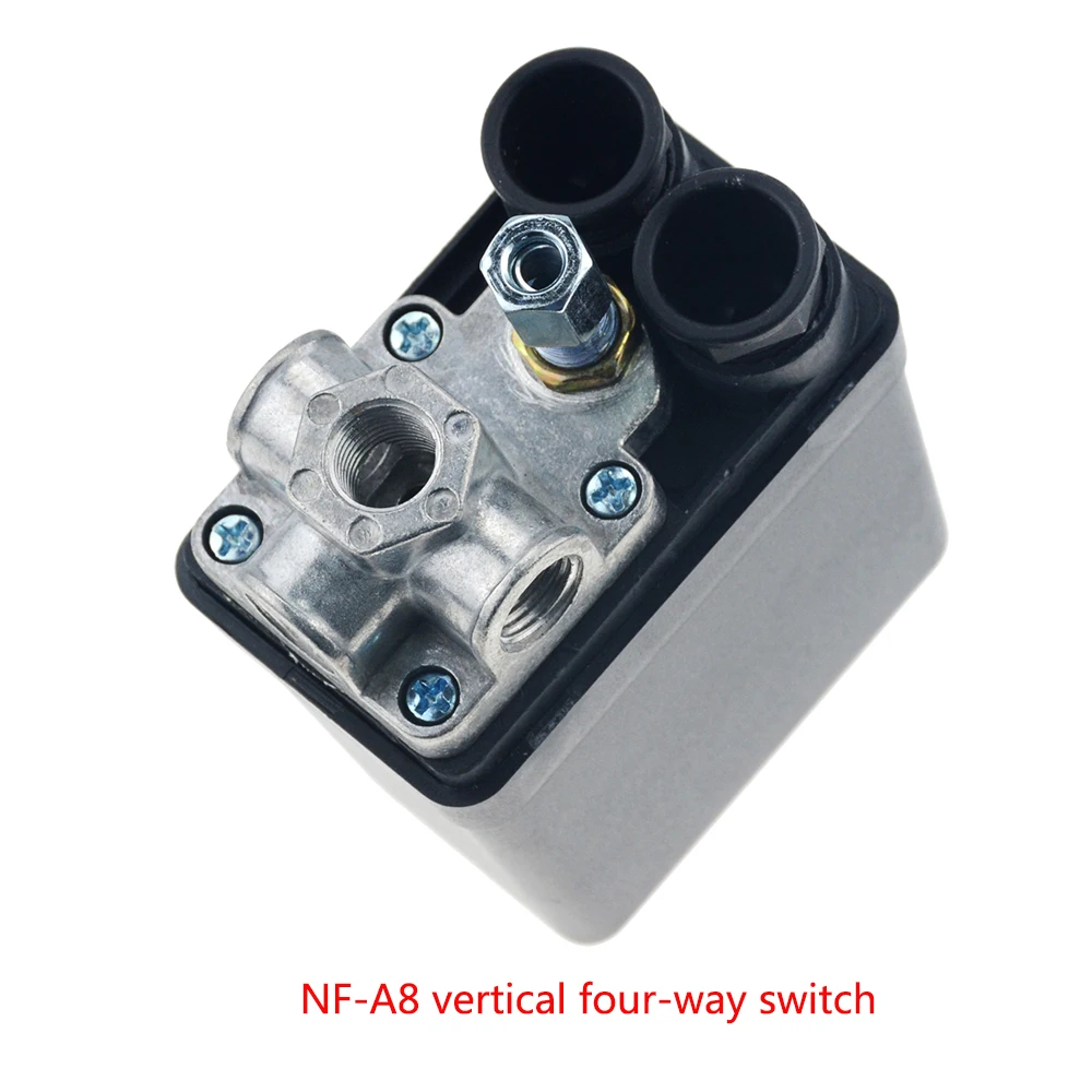 1/" Нормально закрытый 220/380V 20A 90-125PSI воздушный компрессор Давление Управление многоходовой клапан Пластик оболочки - Цвет: NF-A8