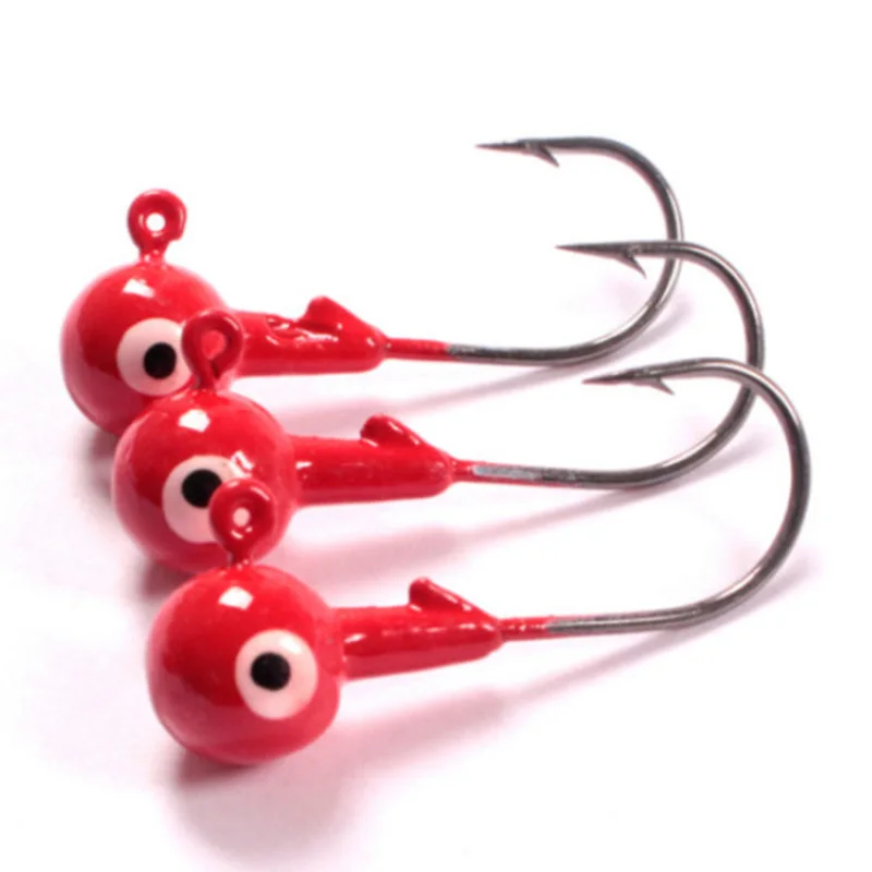10pcs Fishing Hooks Lead Head Fish High Carbon Steel Catching Ocean river