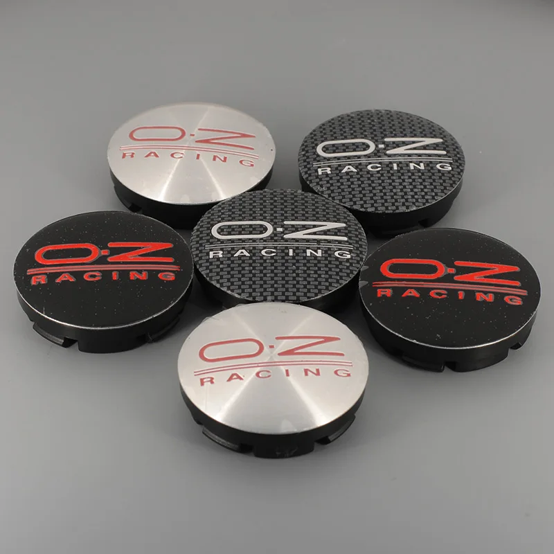 

4PCS/lot 3 COLORS 56MM OZ Racing Car Wheel Center Hub Caps Badge Emblem Sticker Decal Wheel Dust-proof Covers Badge Logo
