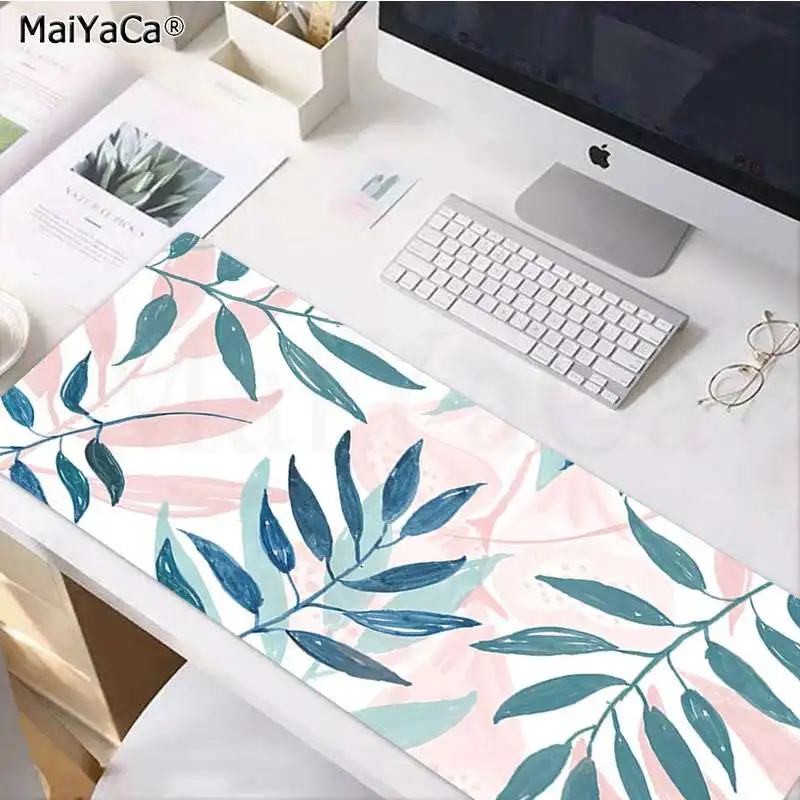 Lock Edge 40X90cm MaiYaCa нескользящий ПК лист Паттен резиновая мышь прочный Настольный коврик для мыши большой коврик для мыши клавиатуры коврик - Цвет: Lock Edge 40X90cm