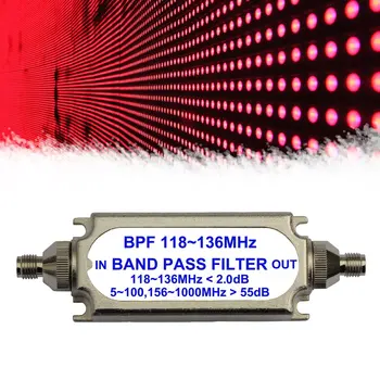 

SMA Connector Bandpass Filter BPF 118-136MHz for Air Frequency Band In-Band Pass Filter free ship