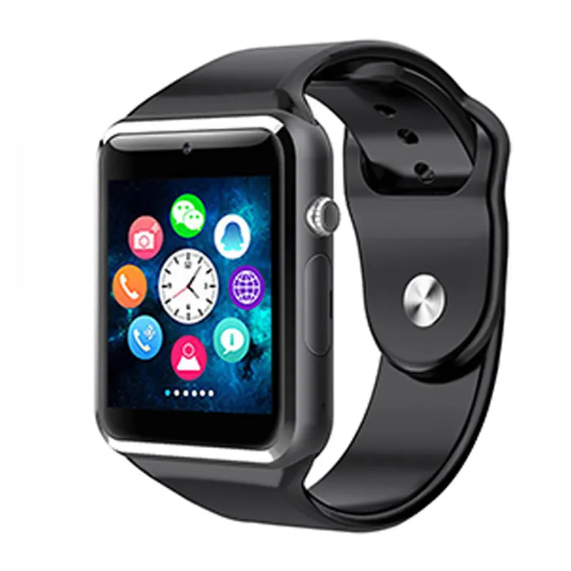 Black Black Умные часы для детей, детские, мужские, женские часы, телефон, 2G, sim-карта, Dail, вызов, сенсорный экран, водонепроницаемые умные часы, умные часы - Цвет: Black Black