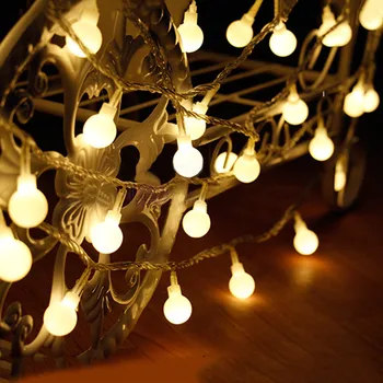 

Thrisdar USB / Battery Powered Globe Ball Garland Fairy Light 3M 5M 6M 10M Christmas LED Ball String Light Wedding Party Decor