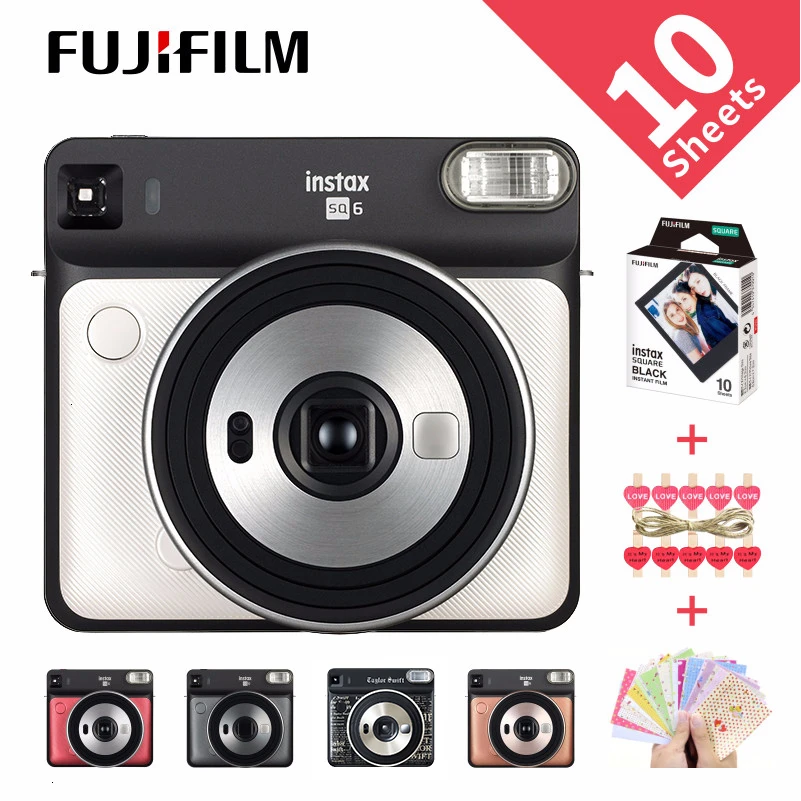 Камера для мгновенной печати Fujifilm Instax SQUARE SQ6 5 цветов золотистая Графитовая серая
