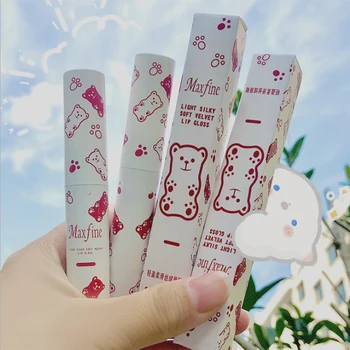 

Beauty New matte clear lip gloss labial base not easy to fade lipstick female brand lip fluid tint cosmetics lipgloss wholesale