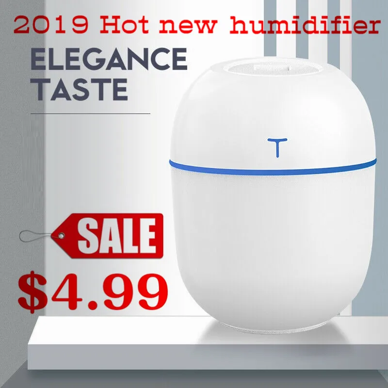 

2019 new hot 200ML Ultrasonic Air Humidifier Aroma Essential Oil Diffuser for Home Car USB Fogger Mist Maker with LED Night Lamp