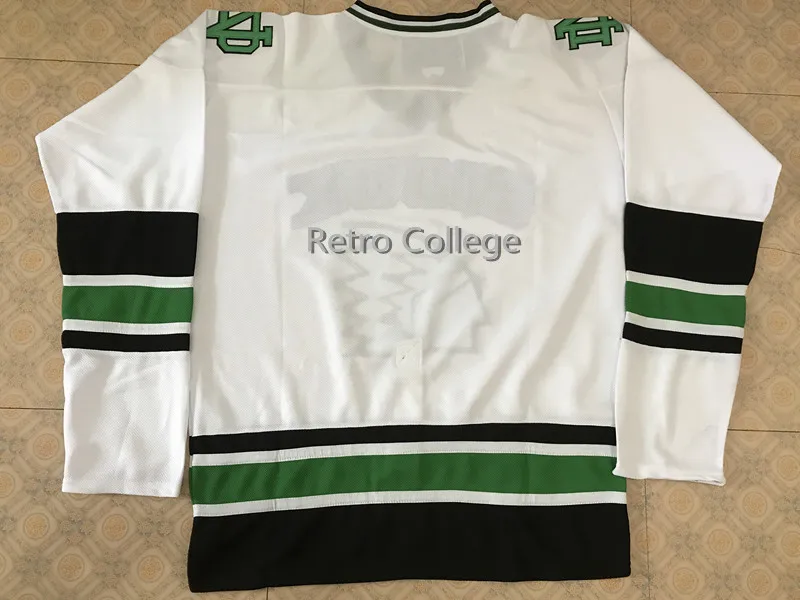 Северная Дакота Fighting Sioux Университет Ретро Возврат хоккейная Джерси Вышивка сшитая настроить любой номер и имя