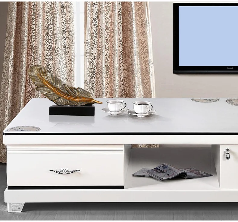 Feather Sculpture Office Decoration Room Living Room Entrance TV Cabinet Wine Cabinet Creative Resin Crafts Decoration Gift
