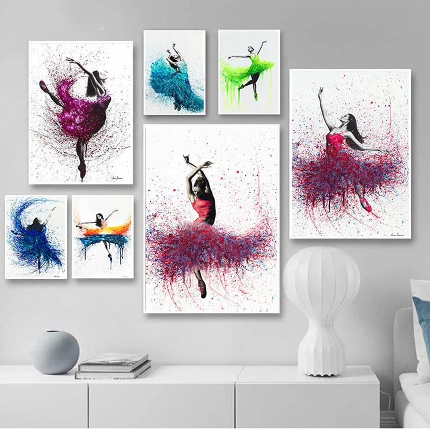 Poster Prints Ballerina Wall Poster Ballerina Decor Pretty Ballerinas Pictures Painting