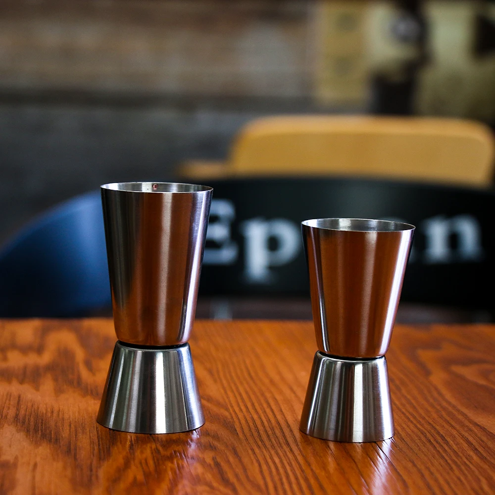 

1pc 15/30ml 25/50ml Stainless Steel Cocktail Shaker Measure Cup Dual Shot Drink Spirit Measure Jigger Kitchen Tools