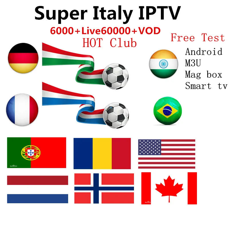 

Italy IPTV Subscription 6000+Live Super Italia Germany Italian Albania Turkey adult for M3U Android Enigma2 Smart TV Box