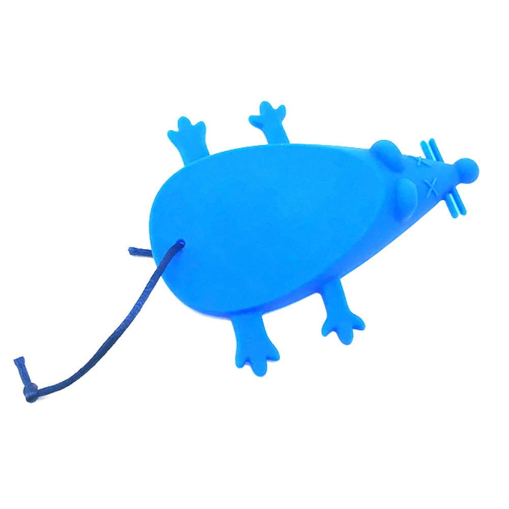 Blue Силиконовые дверные Стопперы в форме крысы, дверные стопоры, защита пальцев ребенка, безопасные дверные проемы для ухода за ребенком - Цвет: Blue
