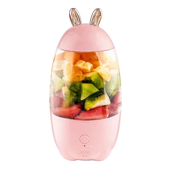 

Portable Juicer Household Electric Juicer Cup Fruits USB Charging Mini Smoothie Blender Outgoing Juicer Extractor Rabbit Shape