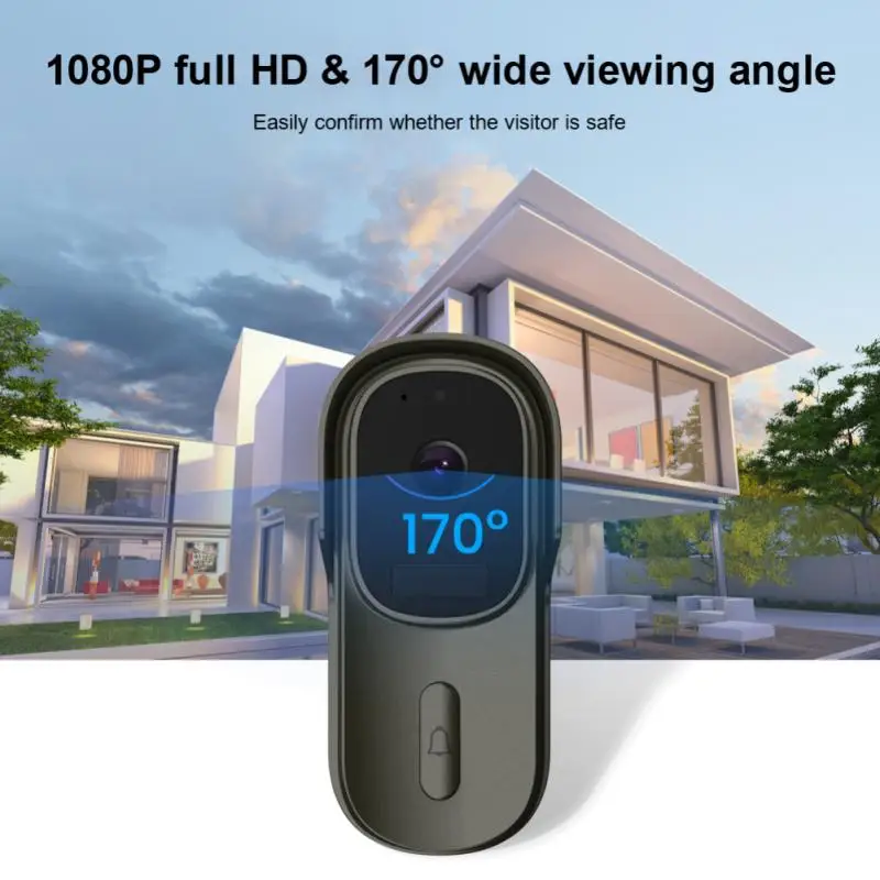 Tuya Wifi Doorbell Smart Home Wireless Phone Doorbell Camera Security Video Intercom 1080P IR Night Vision For App Voice Control intercom touch screen