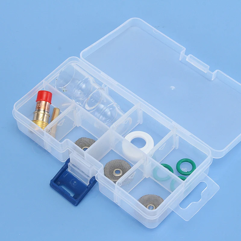 

Set Welding Accessories Tools Repair Fixing Metalworking Screen US TIG Lens Torch Pyrex Silicone Cup