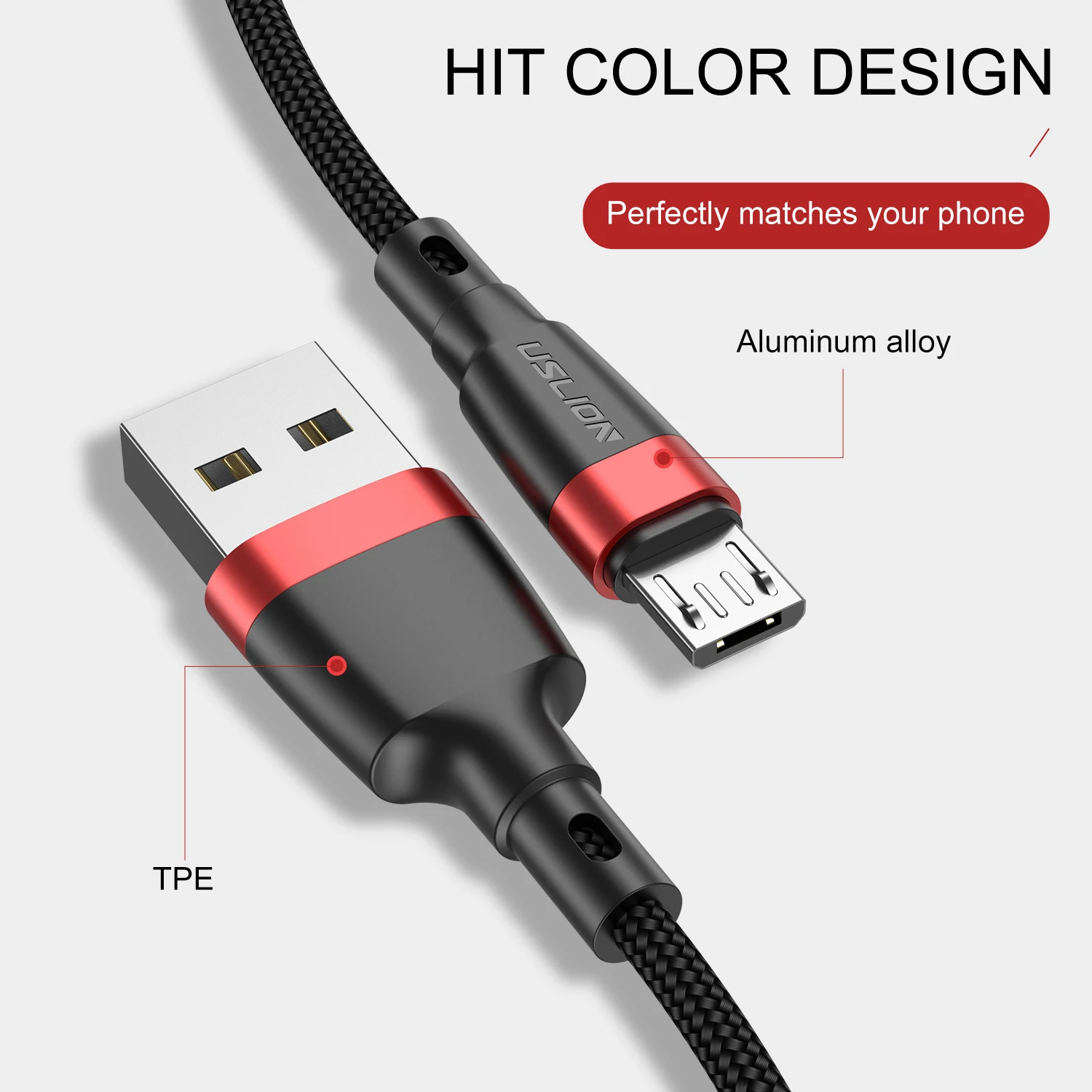 USLION кабель Micro USB для samsung Android кабель для передачи данных Шнур QC 3,0 кабель для быстрой зарядки для Xiaomi Redmi мобильный телефон USB кабель