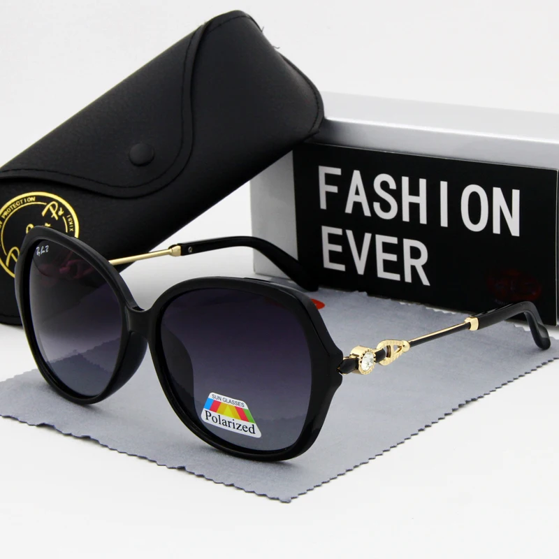 Набор в дрель, женские очки, поляризационные, модные, Ретро стиль, большая оправа, новинка, брендовые, дизайнерские, женские, для вождения, солнцезащитные очки, UV400