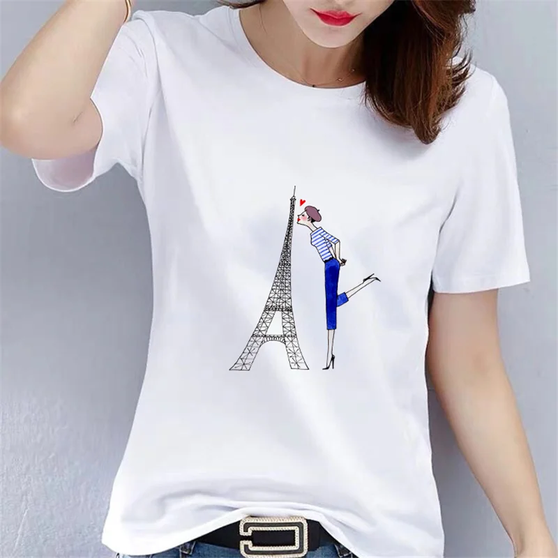 新ファッションモダンガールtシャツ女性かわいい緩いトレンディなヒップホップ原宿グラフィックtシャツトップスドロップ船 Tシャツ Aliexpress