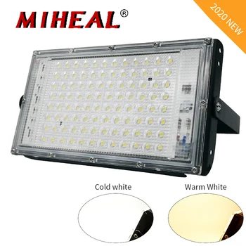 

50W 100W LED Flood Light Solar Light Outdoor Wall Reflector Lamp Street Garden Floodlight Waterproof Spotlight Lighting AC 220V