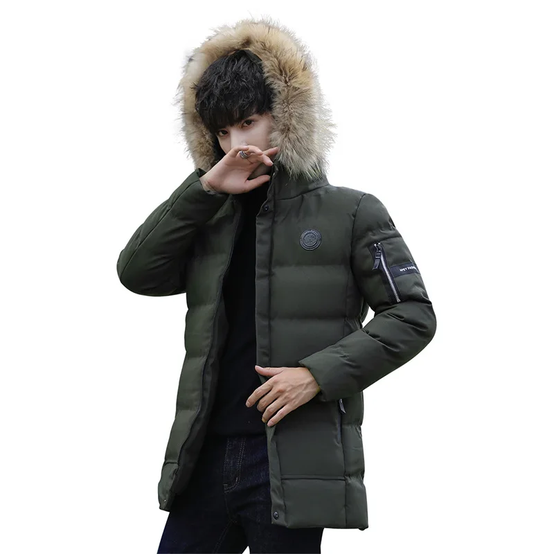 Mannen winter jas Koreaanse mode Lange Puffer jas Down Parka Mannen Winter Jas Outdoor hooded dikke warme Mannelijke Dikke jas Mannen winter jas Koreaanse mode Lange Puffer jas Down Parka Mannen Winter Jas Outdoor hooded dikke warme Mannelijke Dikke jas