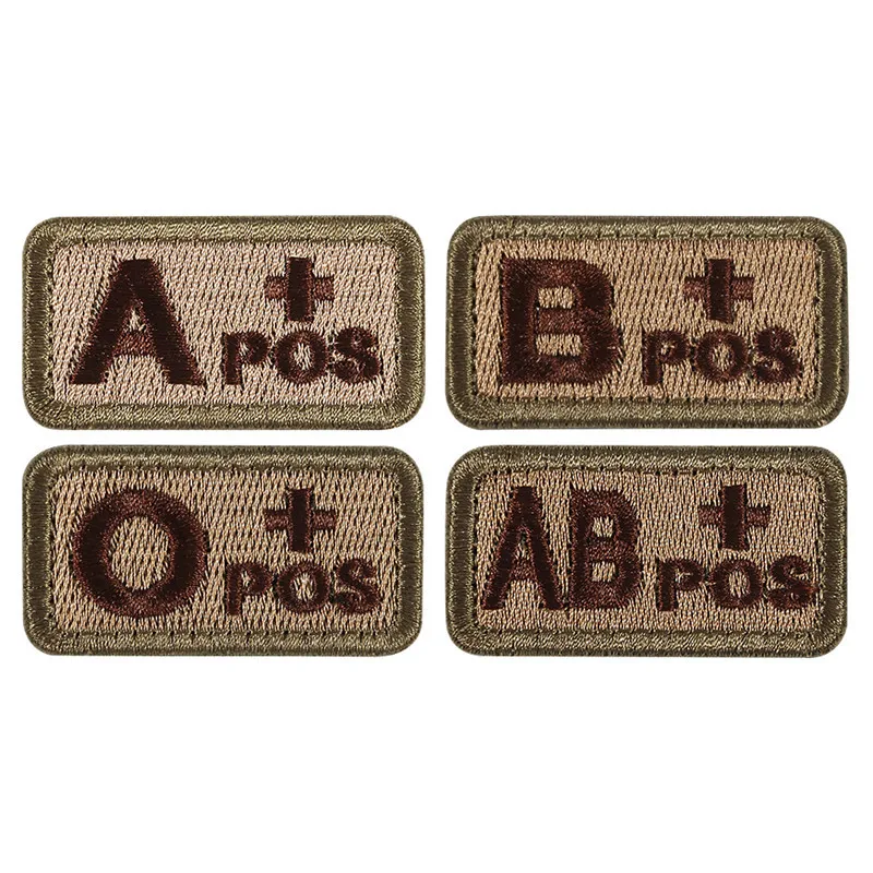 3D вышивка нашивка с группой крови глава+ B+ AB+ O+ спереди POS A-B-AB-O отрицательный ОТР нашивка с группой крови группы тактический военный значок