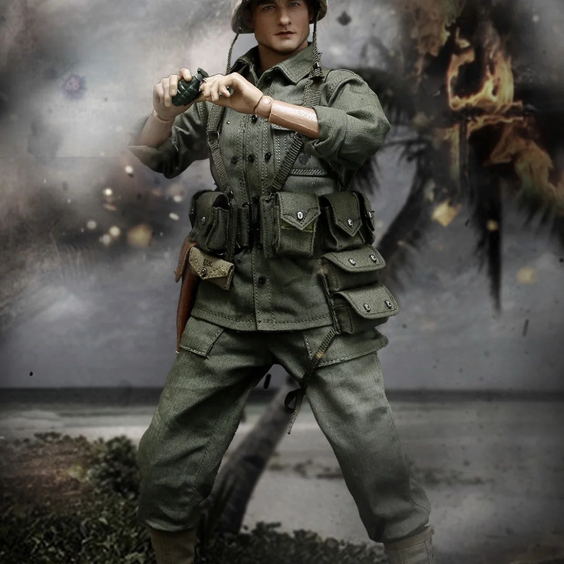 Новые игрушки для сигнальной линии Второй мировой войны 1/6 воины солдат подвижная фигурка-модель модели (только ткань, без тела и головы
