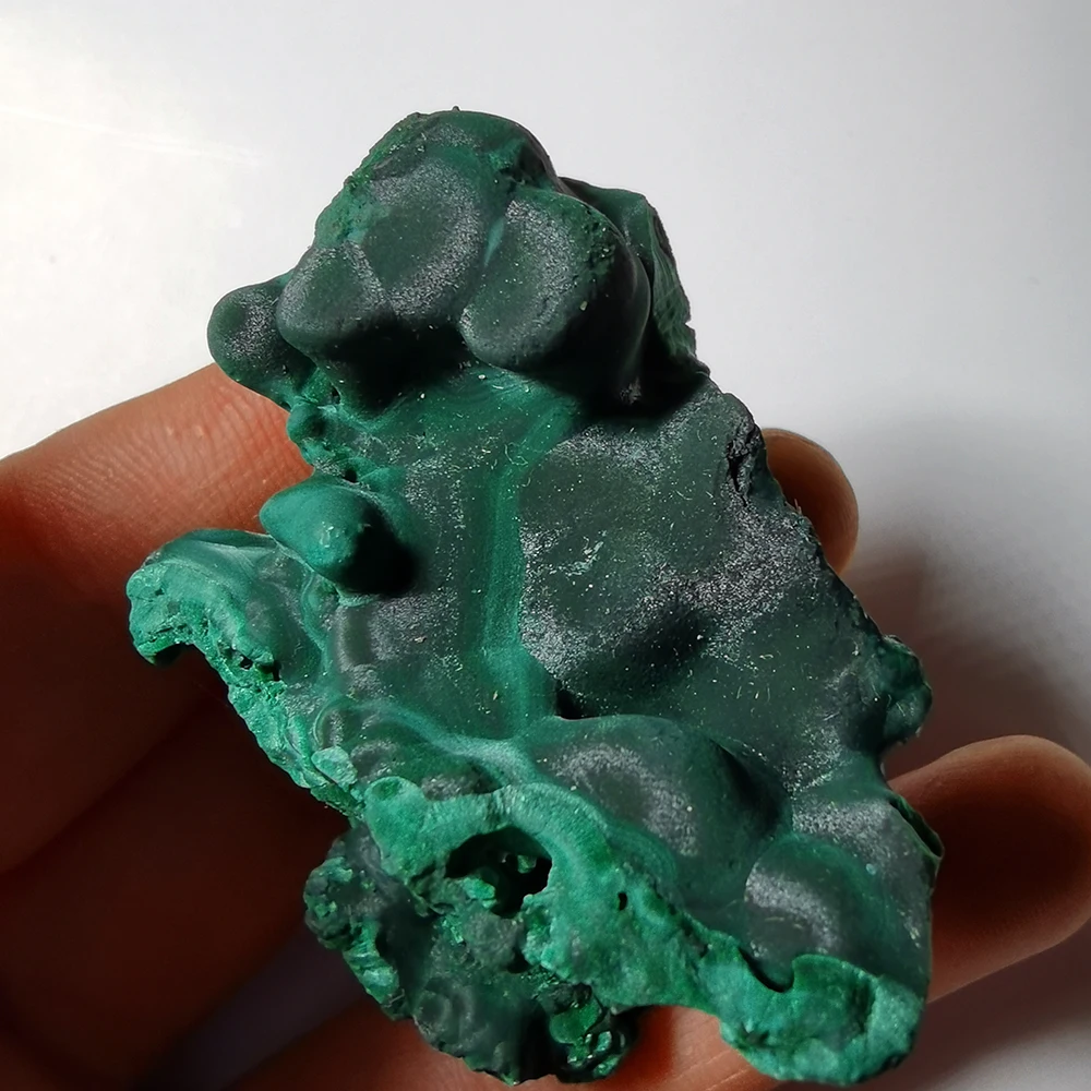 

79 g free shipping natural green shiny malachite sample crystal G4-1
