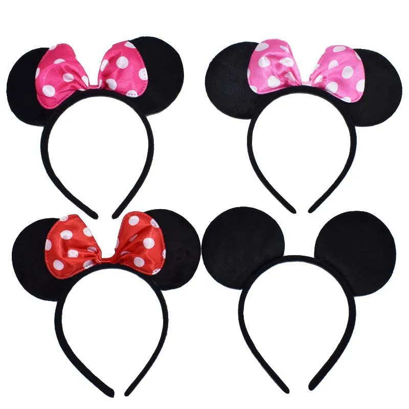 1 шт. женский обруч для волос с ушками мышки винтажный ободок вечеринки