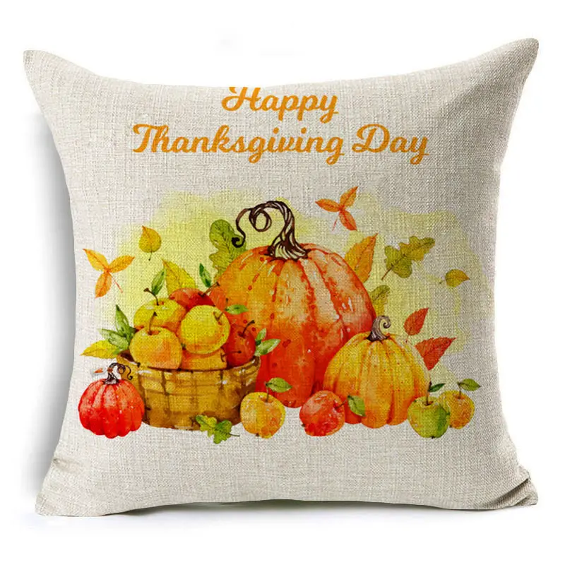 45*45cm Linen Pillowcase Halloween Pillowcase Happy Halloween Funny Series Pillowcase Wedding Party Bedroom - Цвет: Светло-серый