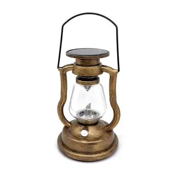 

Retro Solar Oil Lamp Outdoor Led Candle Rechargeable Lamp Electronic Nightlight for Garden Yard Home Decoration