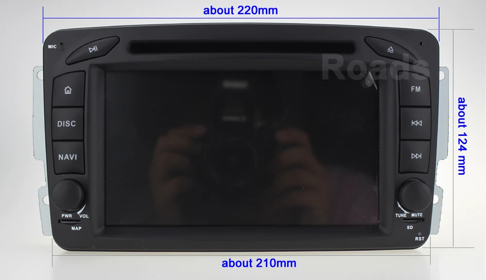 Sale PX6 1.8 GHz 64GB Android 9.0 Car DVD Player For Mercedes Benz CLK W209 W203 W463 W208 Wifi 3G GPS BT Radio Stereo audio media 2